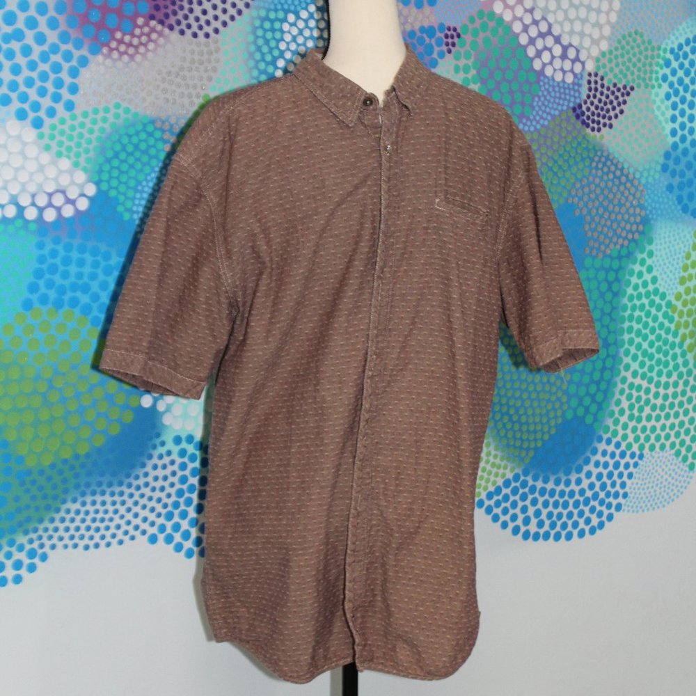 Outpost Makers XXL Brown Button Up Men's Shirt